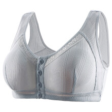Damen-BHs, lässig, sexy, mit Knopfleiste vorne, formgebenden Cups, Schulterträgern, Bügel-BH, extra elastisch, bügellos, für jeden Tag, Größen