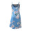 Γυναικείο νυχτικό babydoll Penkiiy από δαντέλα patchwork σε γαλάζιο χρώμα 6