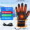 Elektrisch beheizbare Handschuhe, grau, mit 3 Heizstufen 3
