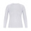 Pull homme à manches longues, col rond, coupe ajustée, blanc 4