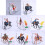 Set de 8 figuras de vaqueros del Oeste y caballos indios 5