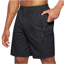 Herren Cargo-Shorts, Latzhosen, Strandshorts, Sommer-Badeshorts, dünn, mit vielen Taschen, lässige Passform, Five Point Sportshorts, Hosen,
