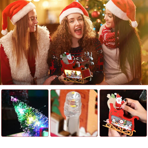 Weihnachts-Holzbaustein-Set 2