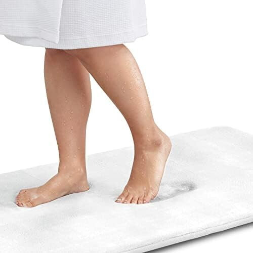 Χαλί μπάνιου Memory Foam, αντιολισθητικό, απορροφητικό, εξαιρετικά άνετο, βελούδινο (60