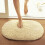 Tapete de banho de chenille grosso, macio e absorvente, microfibra de secagem rápida com base de borracha, lavável, 61 x 43 cm (24 x 17 polegadas), 6