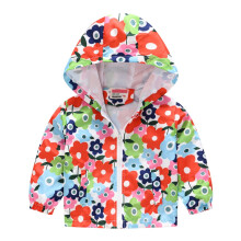 Winterliche Daunenmäntel für Kinder mit Kapuze, Kleinkinderjacken, Babyjacken, Mädchen- und Jungenjacken mit Print, Reißverschluss, winddichter