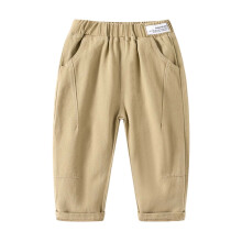 Ediodpoh Kids Casual Trousers for Boys & Girls 1-8Y, Khaki, Comfortable for Summer/Winter, Outdoor/School/Yoga – Compatible with Kids' Active