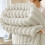 Faux Fur Throw Blanket Soft Thick Double Layer White 1