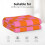 Soft checkered throw blanket pink orange 50x60 inches 3