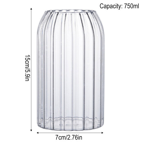 [] Ποτήρια, 750ml/25oz. Ριγέ γυάλινα ποτήρια, American Latte φλιτζάνι καφέ, ποτήρι γάλακτος,