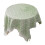 Green Polyester Square Tablecloth with Tassels 90x90cm 2