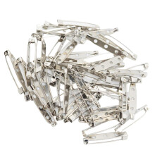 50pcs bioráin barra cúil bróiste, gabhálais seodra le haghaidh DIY 3.5cm