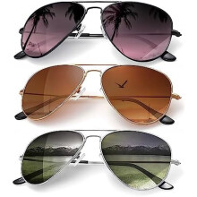 Lunettes de soleil aviateur polarisées avec protection UV