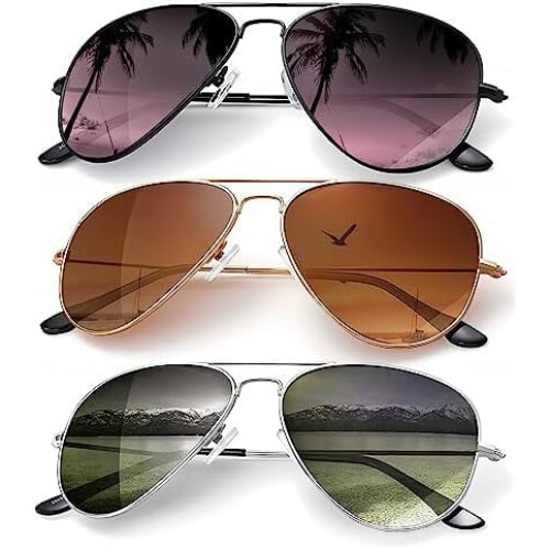 Aviator solglasögon polariserade UV-skydd