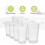 Casewin12-Pack 9oz Διαφανή Πλαστικά Ποτήρια – Ανθεκτικά σε Σπάσιμο, 5