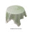 Green Polyester Square Tablecloth with Tassels 90x90cm 3