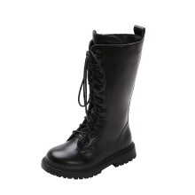 Mikilon Little Gilr High Fashionable Boots Size 3-11 Years Solid Color New Bow Boots