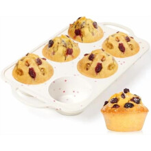 Silikónová forma na muffiny Jumbo s kovovým rámom s objemom 6 šálok