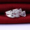 2 st dameringar i 925 sterlingsilver med strass 5