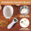 Ψηφιακό κουτάλι μέτρησης, ακριβείας 0,1g, οθόνη LCD, μετατροπή 5 μονάδων, 2