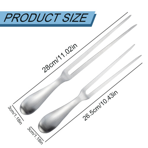 Stainless Steel Carving Fork 304 with Ergonomic Handle 2