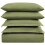 Duvet Cover Set Microfiber King Sage 5-Piece 5