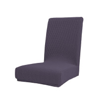 Trekk til spisestuestoler i elastisk stoff, midtre rygg, for kjøkkensetebeskyttelse, 48-58 cm, vaskbart stoff