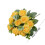 Bouquet di fiori artificiali gialli, centrotavola 3