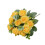Bouquet di fiori artificiali gialli, centrotavola 2
