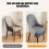 Housse extensible gris foncé pour fauteuil à oreilles – 1 pièce 4