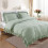 Ensemble de housse de couette à volants Queen 3 pièces en microfibre lavée 2