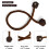 Embrasses de rideaux marron foncé (lot de 4) 2