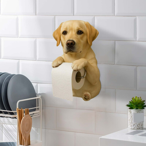 Hundeformet toiletpapirholder vægmontering 2
