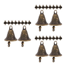 Lot de 30 petites clochettes antiques en métal pour carillon éolien, accessoires pour la décoration de couronnes, décorations murales et autres