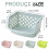 4-Color Stackable Storage Baskets - Multi-Purpose Plastic Organizers for Kitchen & Toy Storage, Space-Saving Containers with Interlocking Design 4