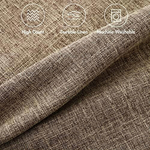 Lot de 2 housses de coussin effet lin 1