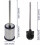 Ensemble brosse et ventouse pour toilettes avec support 4