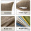 Lot de 2 housses de coussin effet lin 3