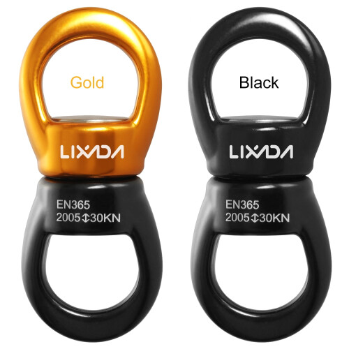 Lixada Swing Swivel30kN Ασφαλέστερη συσκευή περιστροφής Swing Spinner Carabiner Περιστρεφόμενο 2