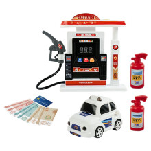 unbranded 1 Set Simulation Gas Station Toy and Car Model Music Gas Station Recognition Toy No Battery