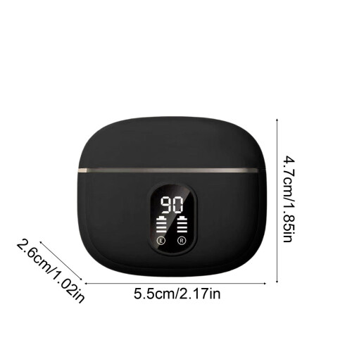 Ακουστικά Bluetooth με καθηλωτικό ήχο 360 μοιρών και ακύρωση θορύβου, οθόνη LED και άνετο 2