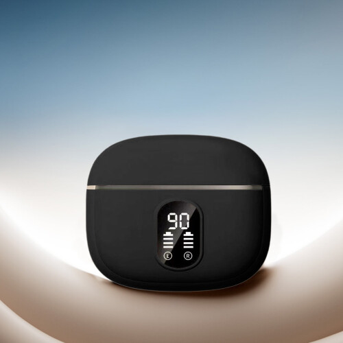 Ακουστικά Bluetooth με καθηλωτικό ήχο 360 μοιρών και ακύρωση θορύβου, οθόνη LED και άνετο 1