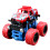 Κόκκινο παιχνίδι Monster Truck – Αυτοκίνητο ακροβατικής μηχανής Push & Go με τριβή για 2