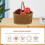Wicker Basket for Kids Picnic Table Dessert 1 pcs 5