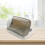 Space Saving Portable Cup Drying Rack with Lid for Kitchen Storage Grey Design 4