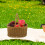 Wicker Basket for Kids Picnic Table Dessert 1 pcs 7