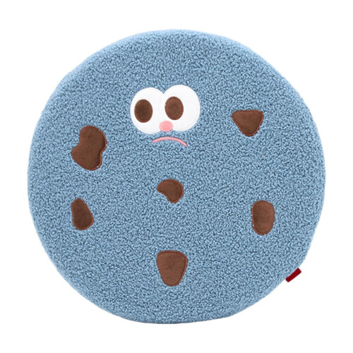 Cookie-Shaped Seat Cushion with Washable Cover