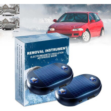 Solar-Powered Electromagnetic Car Anti-Freezing Device, Portable Vehicle Deicing Instrument, Compatible with 12V Systems