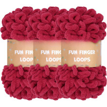 JubileeYarn Fun Finger Loops garen Jumbo polyester 100 g/streng 3 strengen