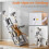 Cat Tree Tower Light Grey 75 inch Multi-Level 4